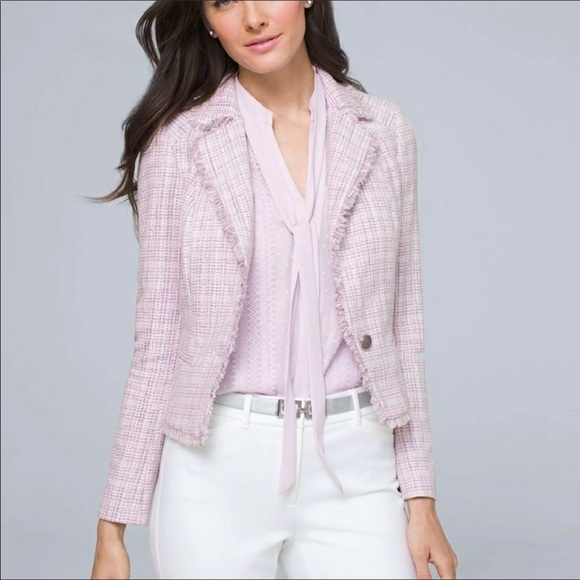 White House Black Market Jackets & Blazers - White House Black Market Wisteria purple tweed blazer